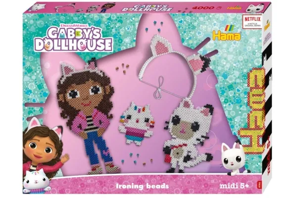 Alternativ bild 0 för Hama Gabby's Dollhouse Midi Pärlor gift box 4000 st