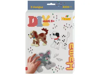 Produktfoto för Hama Iron On Bead Set - Dogs and Cats 2000 pcs.