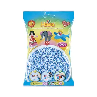 Produktfoto för Hama Iron on Beads - Pastel Ice Blue (97) 3000pcs