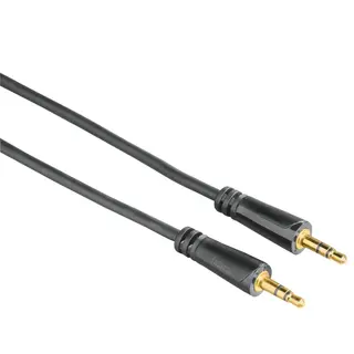 Produktfoto för Hama Kabel Audio 3.5mm-3.5mm Guld Svart 3m