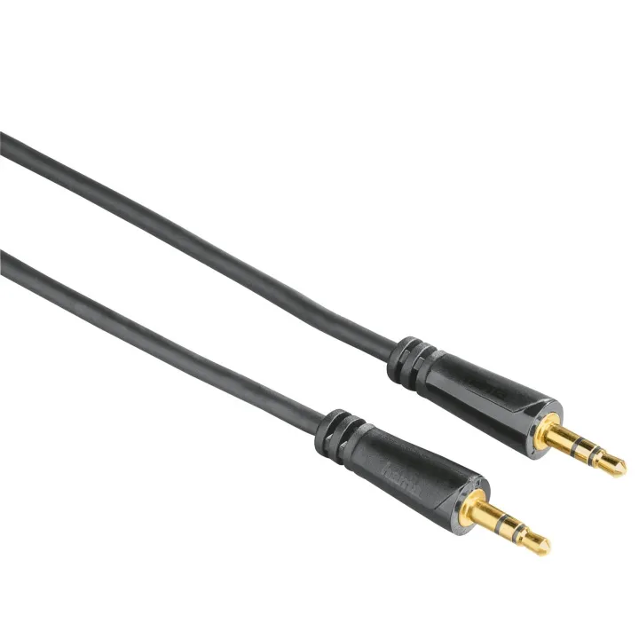 Alternativ bild 0 för Hama Kabel Audio 3.5mm-3.5mm Guld Svart 3m