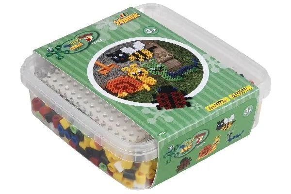 Alternativ bild 0 för Hama maxi perler 600stk + plade 8214 i bøtte