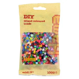 Produktfoto för Hama midi pärlor 1000 st mix 68