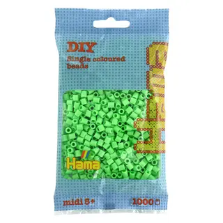 Produktfoto för Hama midi pärlor 1000 st. pastellgrön - Nej. 207-47
