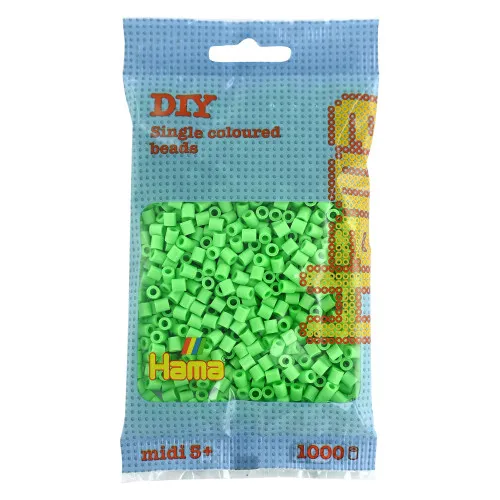 Alternativ bild 0 för Hama midi pärlor 1000 st. pastellgrön - Nej. 207-47