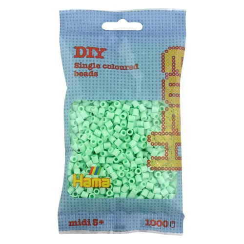 Alternativ bild 0 för Hama midi pärlor 1000st pastell mynta - nr. 207-98