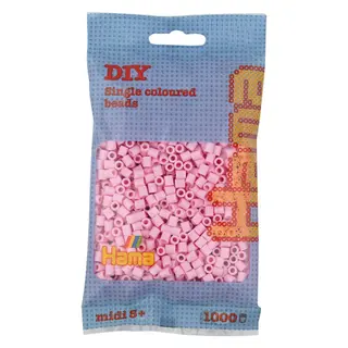 Produktfoto för Hama midi pärlor 1000st pastellrosa - Nr. 207-95