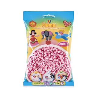 Produktfoto för Hama midi pärlor 3000st pastell rosa
