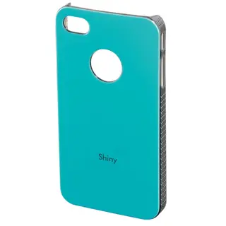 Produktfoto för Hama Mobil Cover iPhone 4/4S Shiny Hard Cover Turquoise
