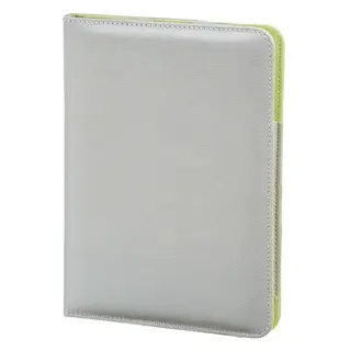 Produktfoto för Hama Portfolio Lissabon - Fodral för surfplatta - polyester - silver green - 7.9