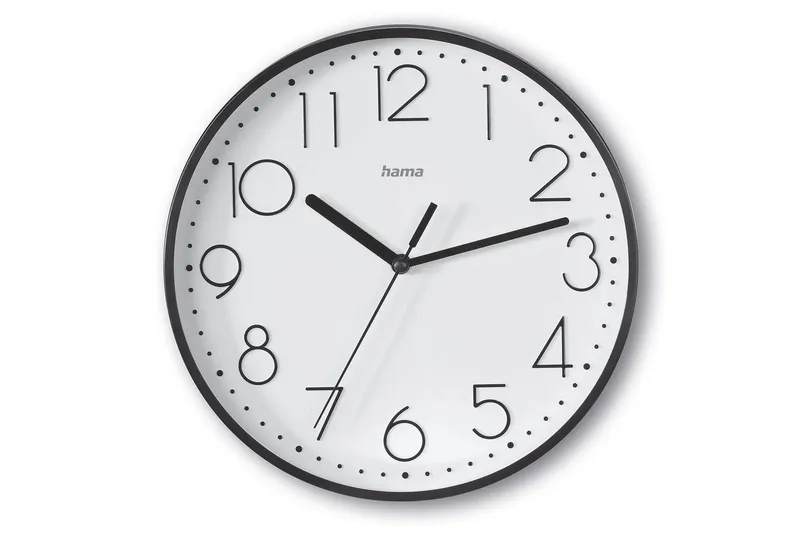 Bild 1 för Hama 'Salina' Wall Clock Ø 22 cm Black