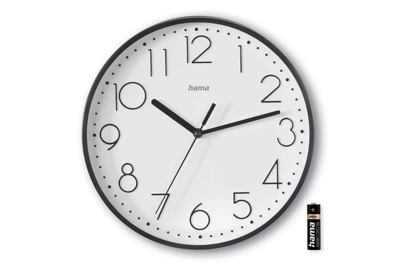 Bild 2 för Hama 'Salina' Wall Clock Ø 22 cm Black