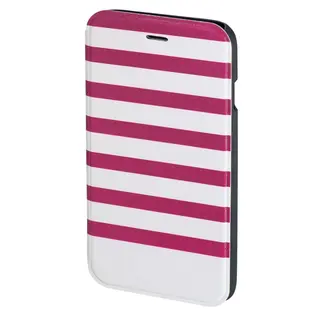 Produktfoto för Hama "Stripes" Booklet Case for Apple iPhone 6/6s magenta/white