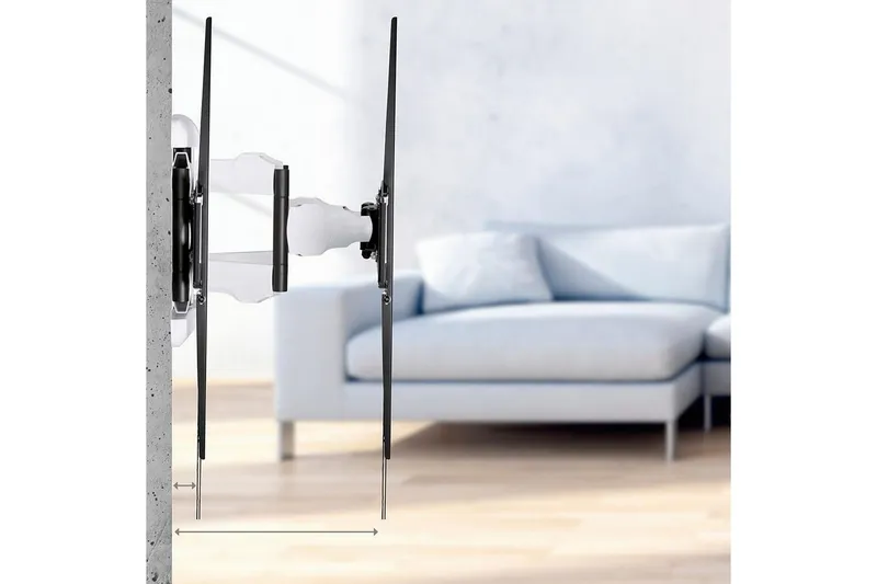 Bild 2 för Hama TV Wall Bracket Full Motion VESA up to 800x600 46"-90" Black 75 kg 90" 300 x 100 mm