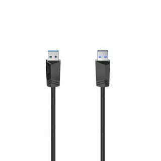 Produktfoto för Hama USB-A Till USB-A Kabel 1.5m - Svart