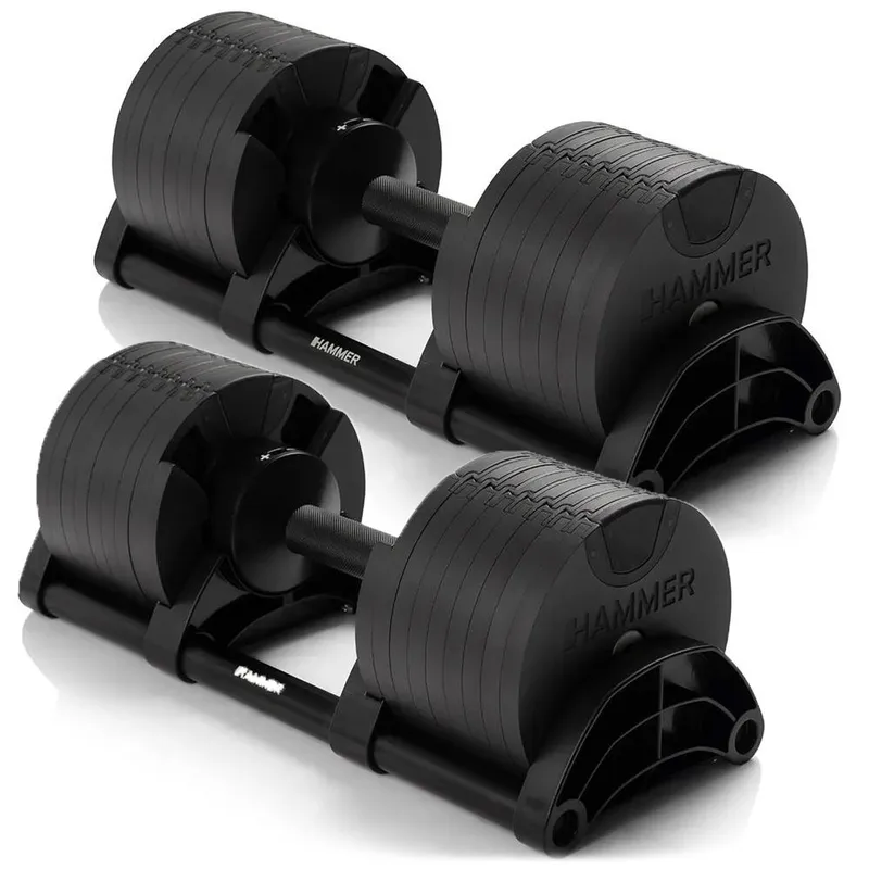 Bild 1 för Hammer Sport Smartlock dumbbell set 40 kg, Justerbara hantlar