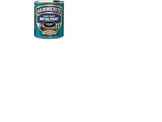 Produktfoto för Hammerite Hammarlack - Semi-Mat Svart 250 ml - Rostskyddsfärg / Metall