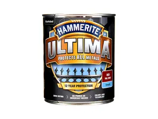 Produktfoto för Hammerite Hammarlack - Ultima Röd 750 ml - Rostskyddsfärg / Metallfärg