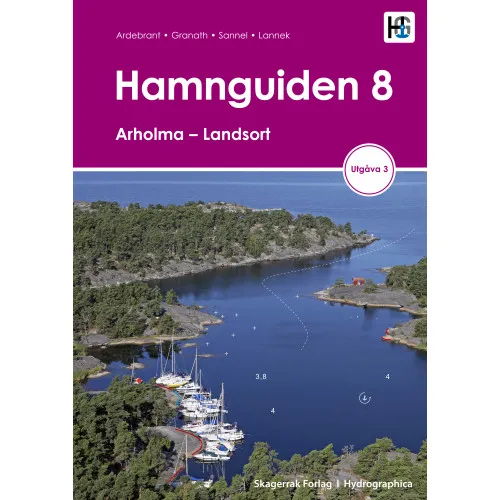 Alternativ bild 0 för Hamnguiden 8 Arholma – Landsort, 4. utgave | Ardebrant m.fl. | Språk: Danska