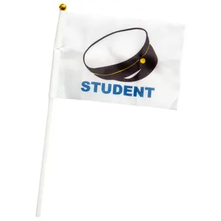 Produktfoto för Handflagga Student 6-pack