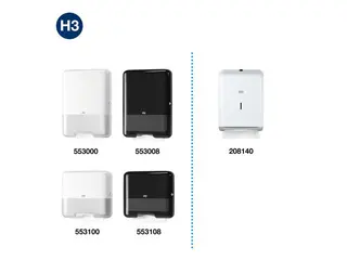 Produktfoto för Håndklædeark Tork H3 Advanced Singlefold hvid - (15 pakker x 250 ark)