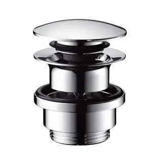 Produktfoto för HANSGrohe 1 1/4 Push-Open bundventil med klikfunktion krom