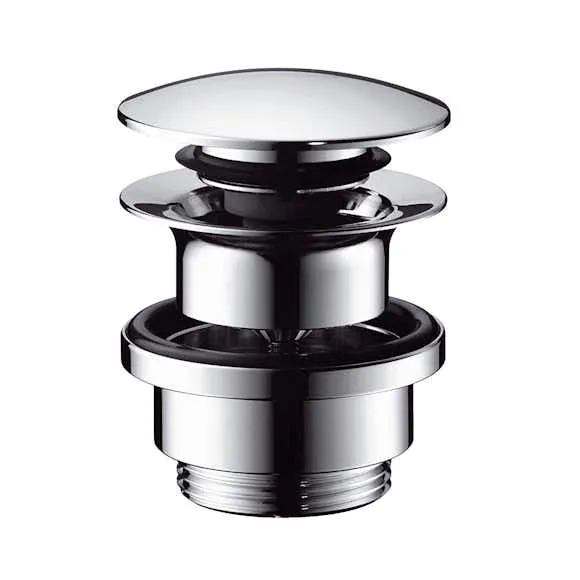 Alternativ bild 0 för HANSGrohe 1 1/4 Push-Open bundventil med klikfunktion krom