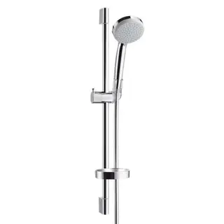 Produktfoto för HANSGrohe Croma 100 Vario duschset med 650 mm duschstång, Ø100 mm handdusch med 4 sprayfunktioner och 1,6 meter duschslang