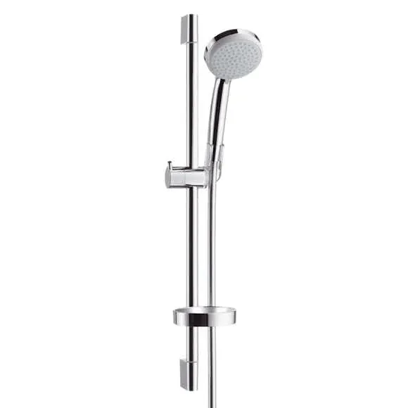 Alternativ bild 0 för HANSGrohe Croma 100 Vario duschset med 650 mm duschstång, Ø100 mm handdusch med 4 sprayfunktioner och 1,6 meter duschslang