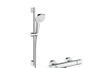 Produktfoto för HansGrohe Croma Select E duschsystem för fristående Vario med Ecostat Comfort termostat och 65 cm duschstång