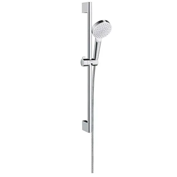 Alternativ bild 0 för HANSGROHE Crometta 1Jet duschset i vit/krom med 650 mm duschstång, handdusch med 1 sprayfunktion och 1,6 meter duschslang
