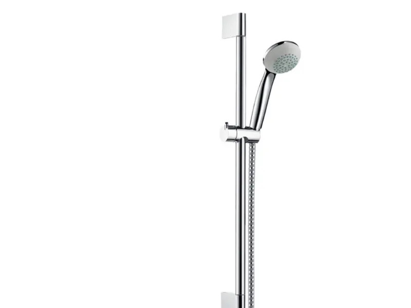 Alternativ bild 0 för HANSGrohe Crometta 85 duschset med 650 mm duschstång, handdusch med 1 sprayfunktion och 1,6 meter duschslang