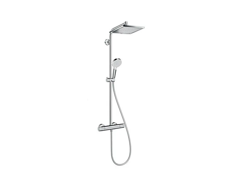 Alternativ bild 0 för hansGrohe Crometta E 240 showerpipe med term krom