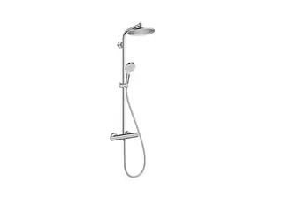 Produktfoto för HANSGrohe Crometta S240 brusesystem med Isiflex'B bruserslange 1,60 m,  Crometta Vario håndbruser og Crometta S 240 1jet hovedbruser