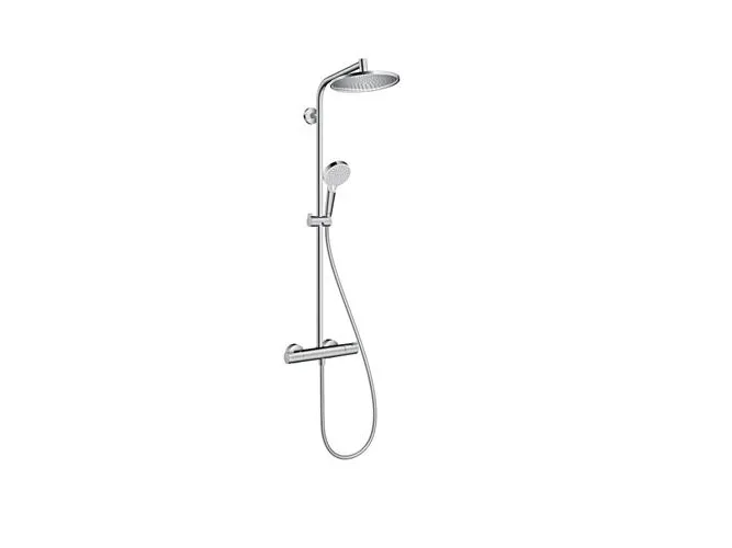 Alternativ bild 0 för HANSGrohe Crometta S240 brusesystem med Isiflex'B bruserslange 1,60 m,  Crometta Vario håndbruser og Crometta S 240 1jet hovedbruser