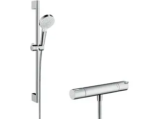 Produktfoto för HANSGrohe Ecostat 1001 CL duschtermostat (13213000) medCrometta Vario duschset 65 cm (26532400)