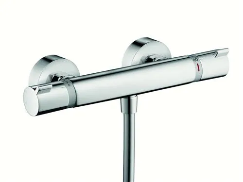 Alternativ bild 0 för HANSGrohe Ecostat termostatblandare med duschutlopp 1/2 nedåt och anslutningar och rosetter