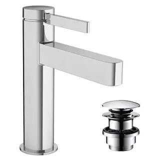 Produktfoto för hansGrohe Finoris 1-grebs håndvaskarmatur 110 med push-open bundventil krom