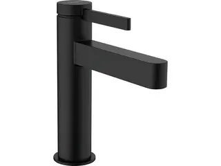 Produktfoto för hansGrohe Finoris 1-grebs håndvaskarmatur 110 med push-open bundventil mat sort