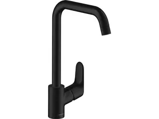Produktfoto för Hansgrohe Focus 260 köksblandare med en spak med svängbar pip i matt svart