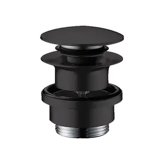 Produktfoto för hansGrohe Push-Open bundventil 1 1/4, mat sort