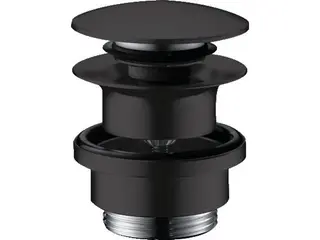 Produktfoto för hansGrohe Push-Open bundventil 1 1/4, mat sort