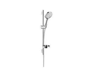 Produktfoto för HansGrohe Raindance Select S 120 duschset med 3 olika typer av strålar