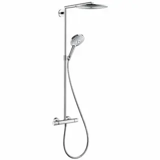 Produktfoto för HANSGrohe Raindance Select S300 1Jet duschsystem, termostat för väggmontage, horisontell Ø460mm duscharm, Ø120mm handdusch och Ø300mm huvuddusch
