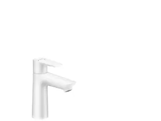Produktfoto för HansGrohe Talis E 110 etgrebs håndvaskarmatur med løft-op bundventil i mat hvid