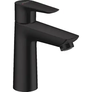 Produktfoto för HansGrohe Talis E 110 etgrebs håndvaskarmatur med løft-op bundventil i mat sort