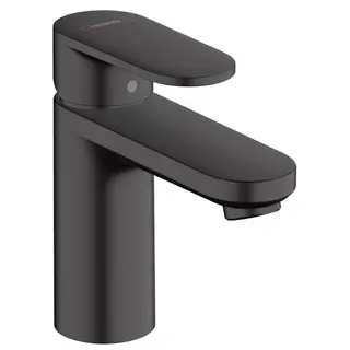 Produktfoto för hansGrohe Vernis Blend 1-grebs håndvaskarmatur 100, med løft-op bundventil, mat sort