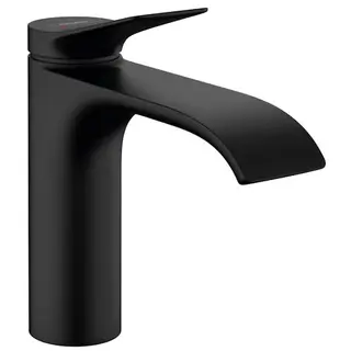 Produktfoto för hansGrohe Vivenis 1-grebs håndvaskarmatur 110 med løft-op bundventil mat sort