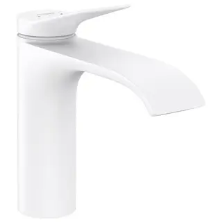 Produktfoto för hansGrohe Vivenis 1-grebs håndvaskarmatur 110 uden bundventil mat hvid
