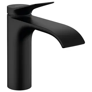 Produktfoto för hansGrohe Vivenis 1-grebs håndvaskarmatur 110 uden bundventil mat sort